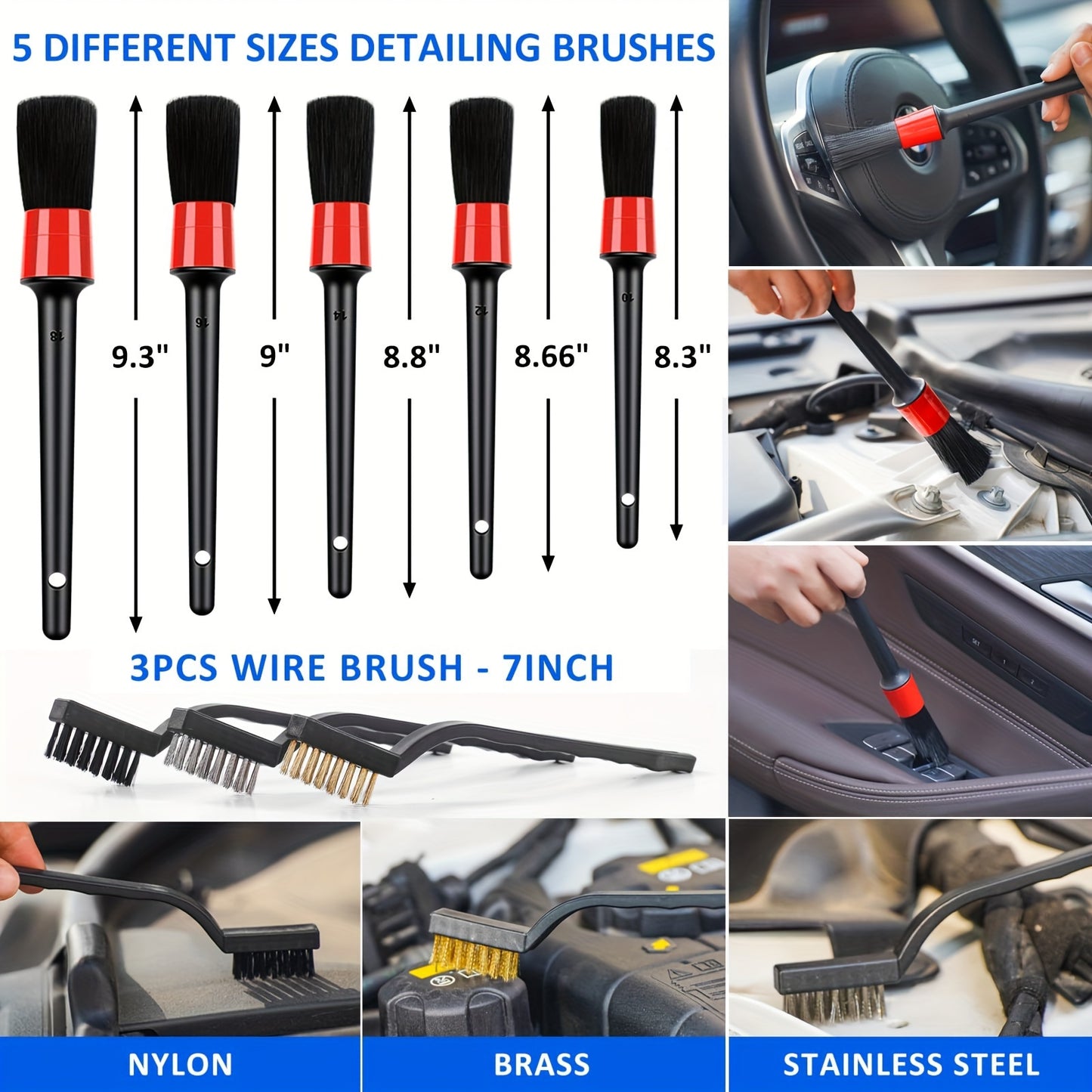 41pcs High Power Car Cleaning Kit: Complete Car Care Tools with Handheld Vacuum, Collapsible Bucket, Windshield Tool, Gel, Snow Shovel, Tire Brush, and More