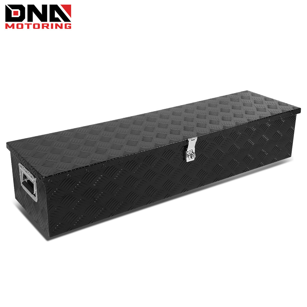 DNA Motoring Aluminum Pickup Truck Bed Trailer Key Lock Storage Tool Box