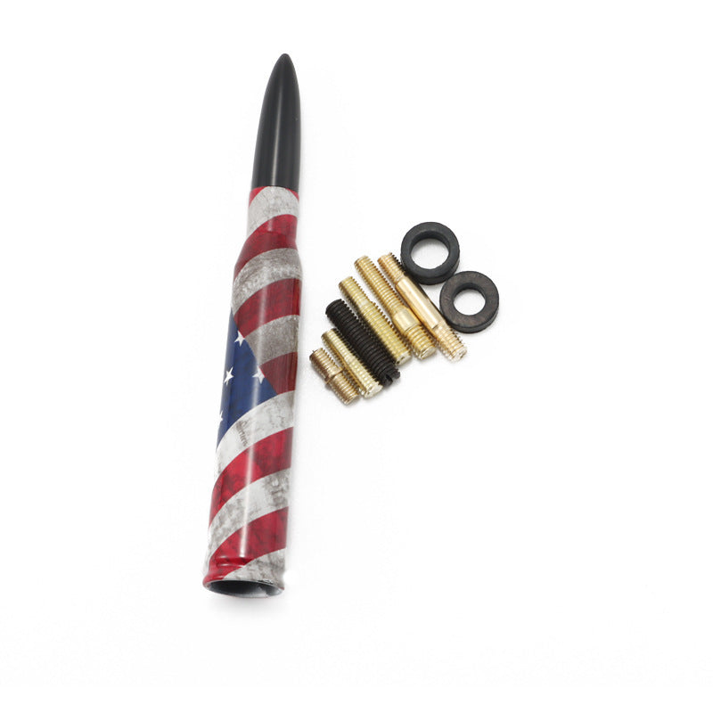 Camouflage Flag Bullet Car Modified General Antenna