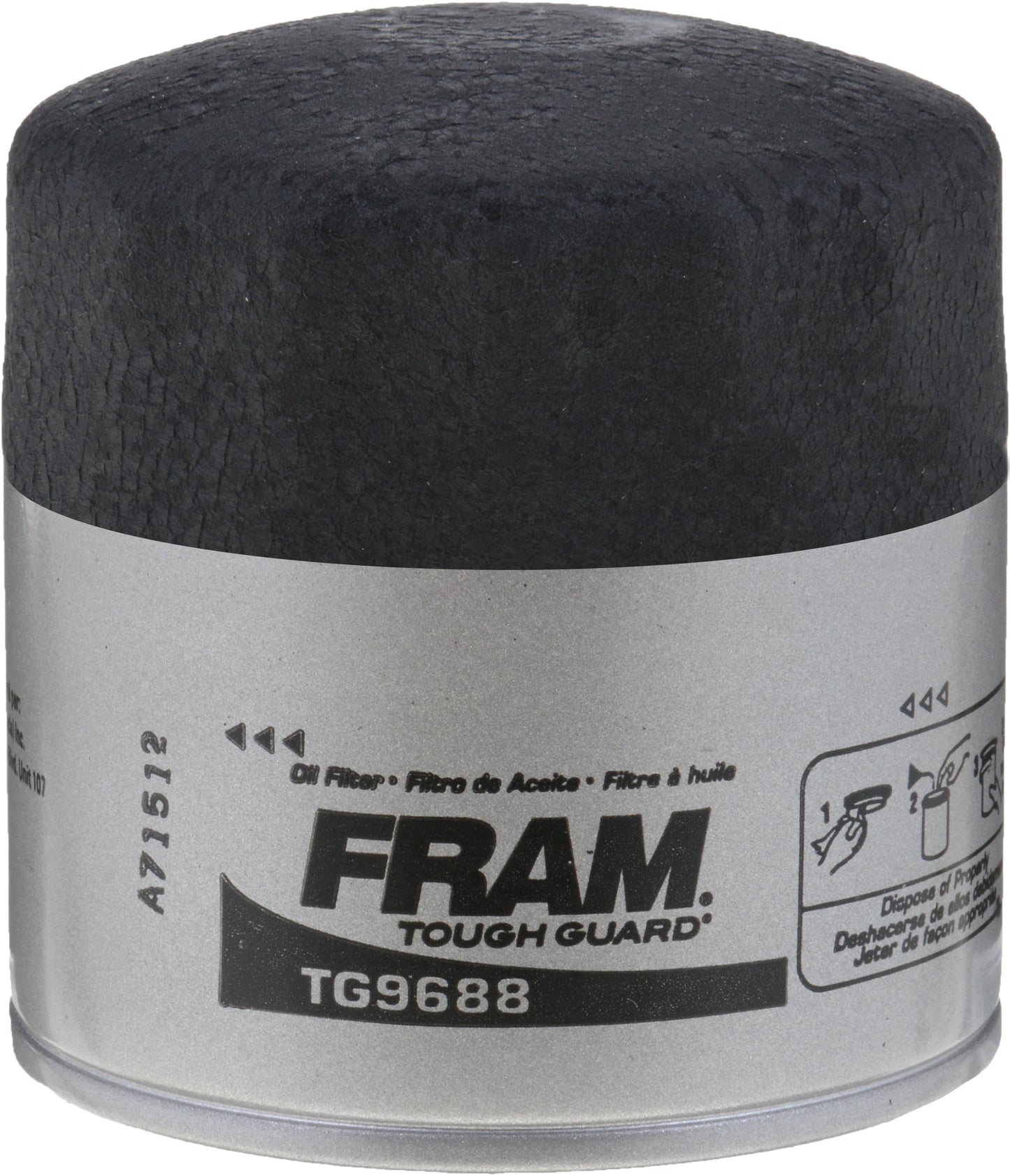 (3 Pack) Tough Guard 15,000 Mile Oil Filter, TG9688 Fits Select: 2012-2023 HYUNDAI ELANTRA, 1990-2019 HYUNDAI SONATA