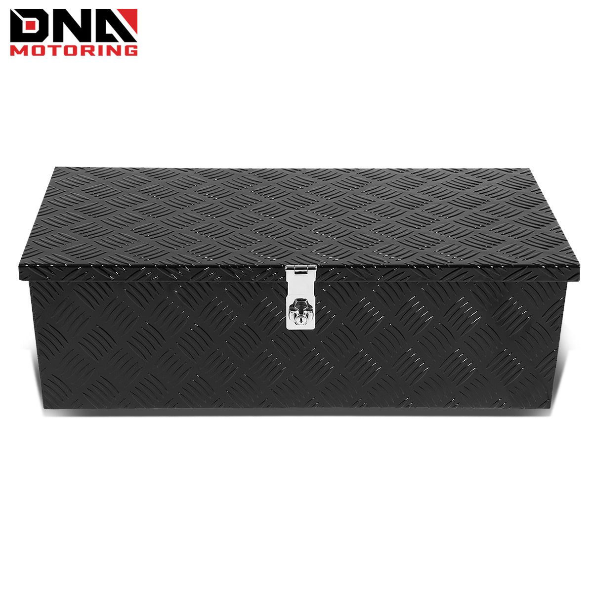 DNA Motoring Aluminum Pickup Truck Bed Trailer Key Lock Storage Tool Box