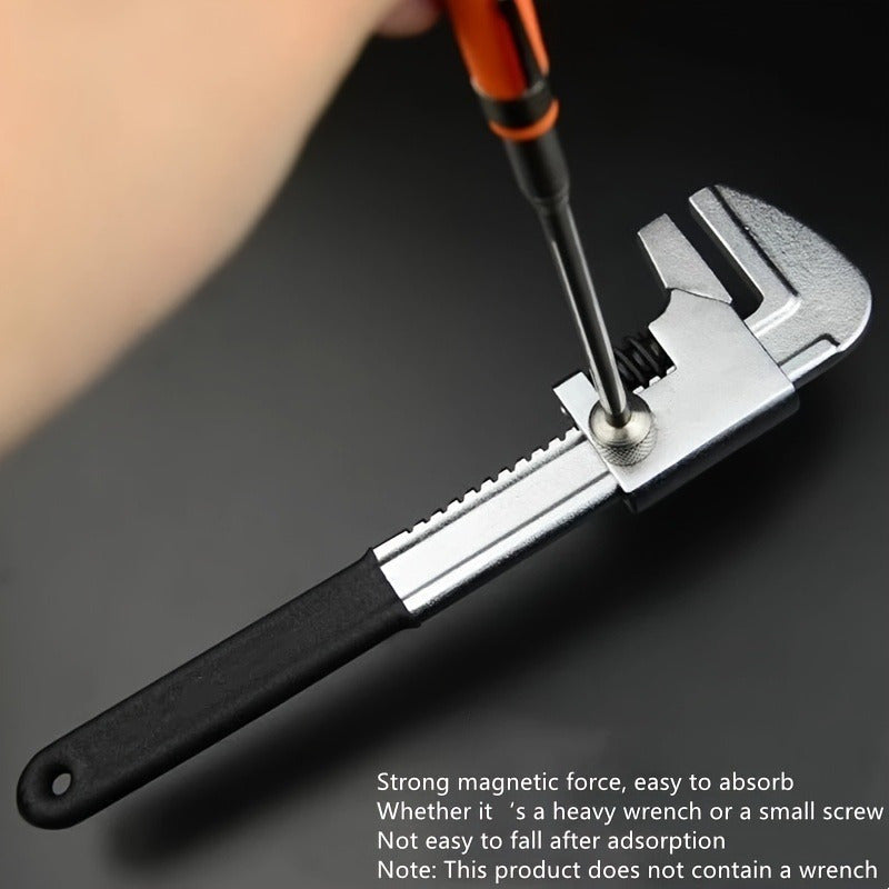 8lb Magnetic Pickup Tool with Ergonomic Orange Grip - Durable, Extendable Stainless Steel Rod for Easy Retrieval