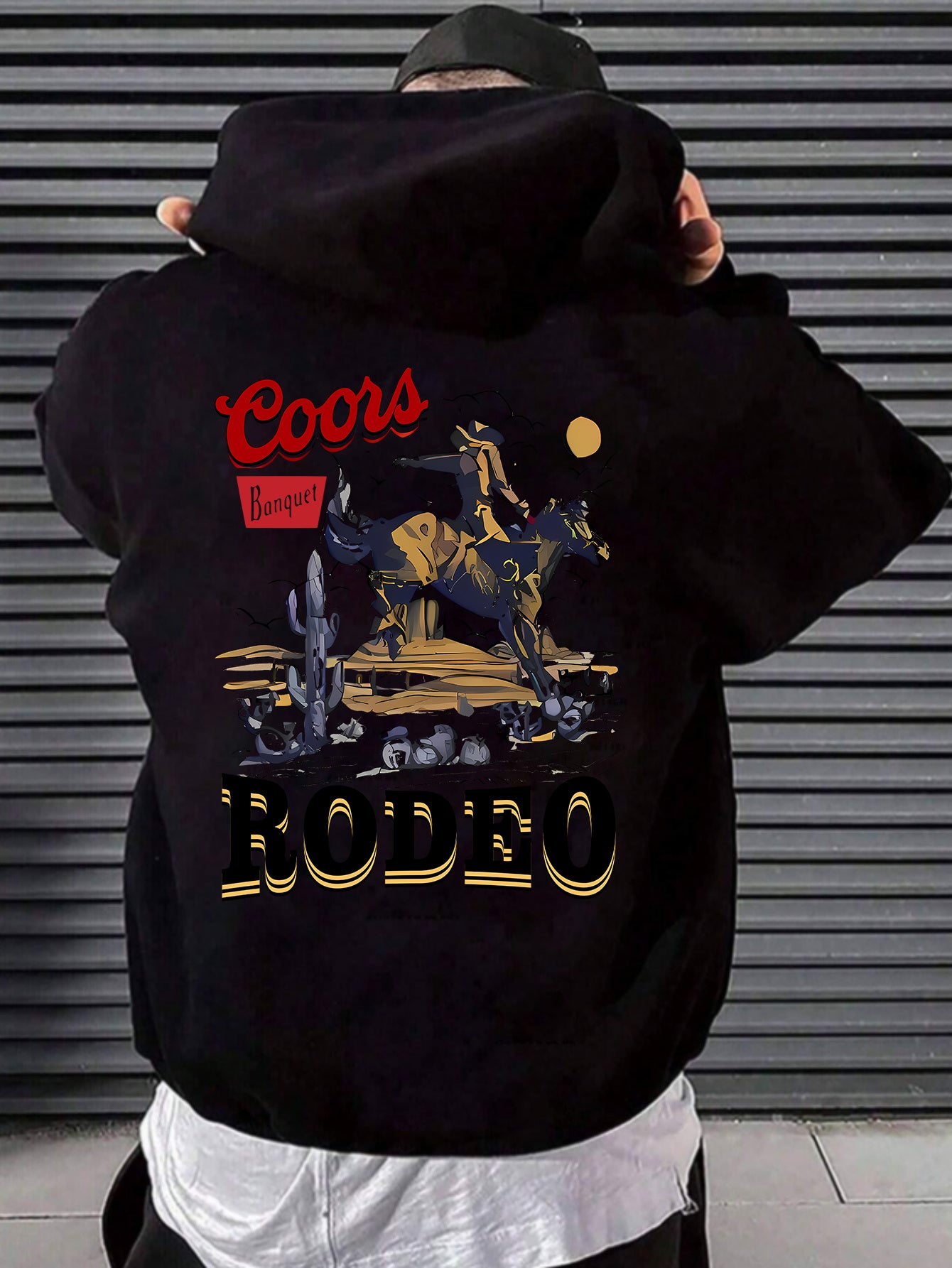 Cozy RODEO Hoodie - Fashion Hoodies for Men, Long Sleeve, Trendy, Casual, Versatile, Autumn Winter Essential, Soft and Warm Sweatshirt for Outdoor Activities