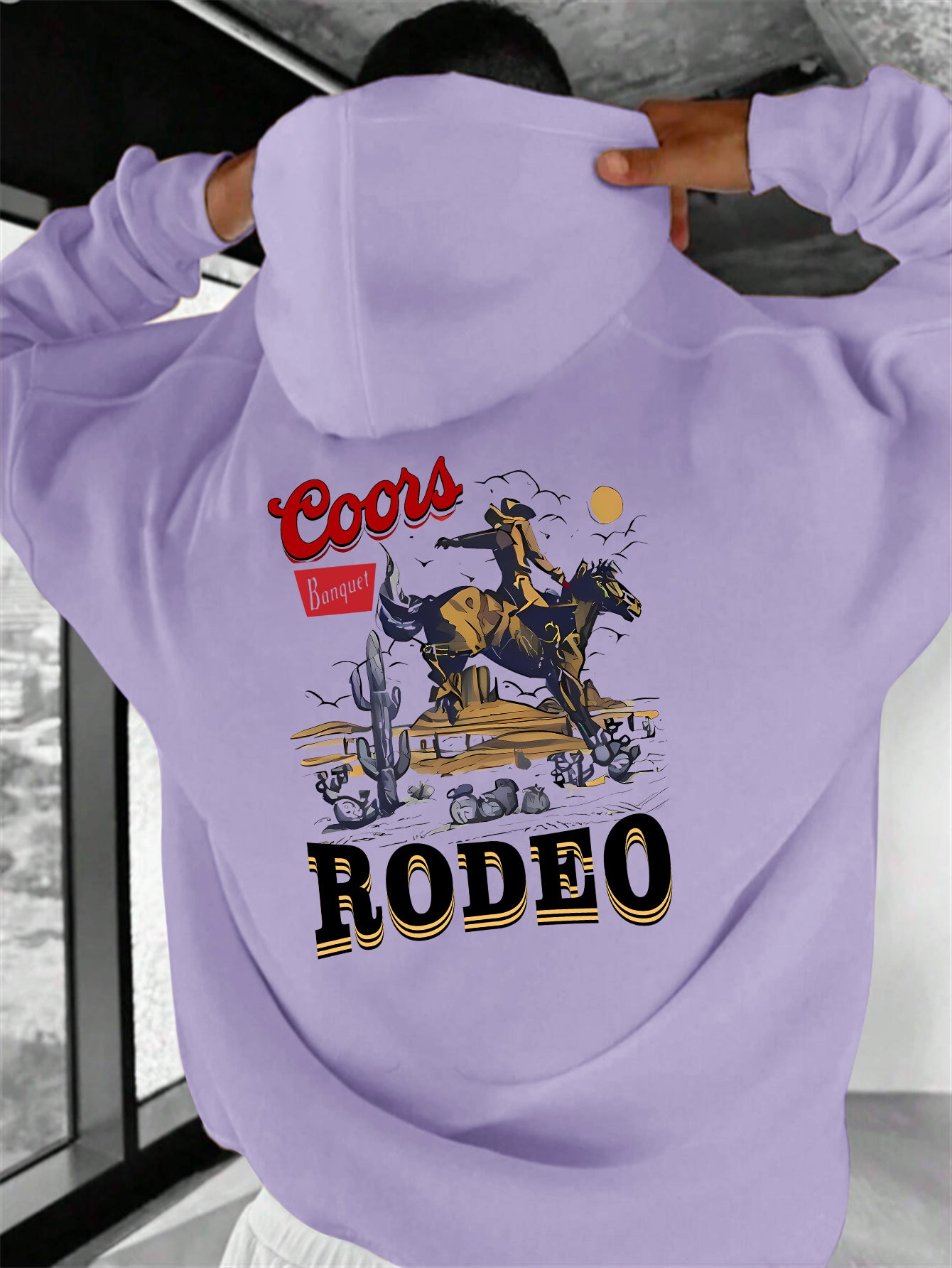 Cozy RODEO Hoodie - Fashion Hoodies for Men, Long Sleeve, Trendy, Casual, Versatile, Autumn Winter Essential, Soft and Warm Sweatshirt for Outdoor Activities