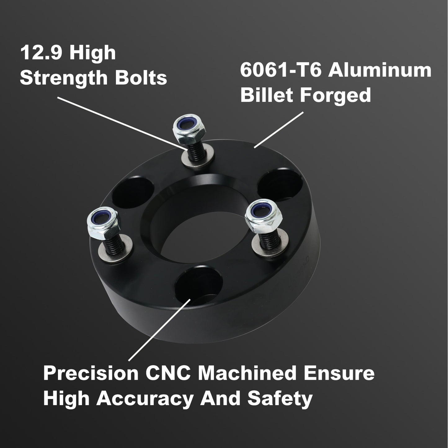 Car Leveling Kit 2inch And 2. 5inch Front Leveling Lift Kit for Dodge Ram 1500 2006 -2023 4WD 6061-T6 AluminumBillet Forged