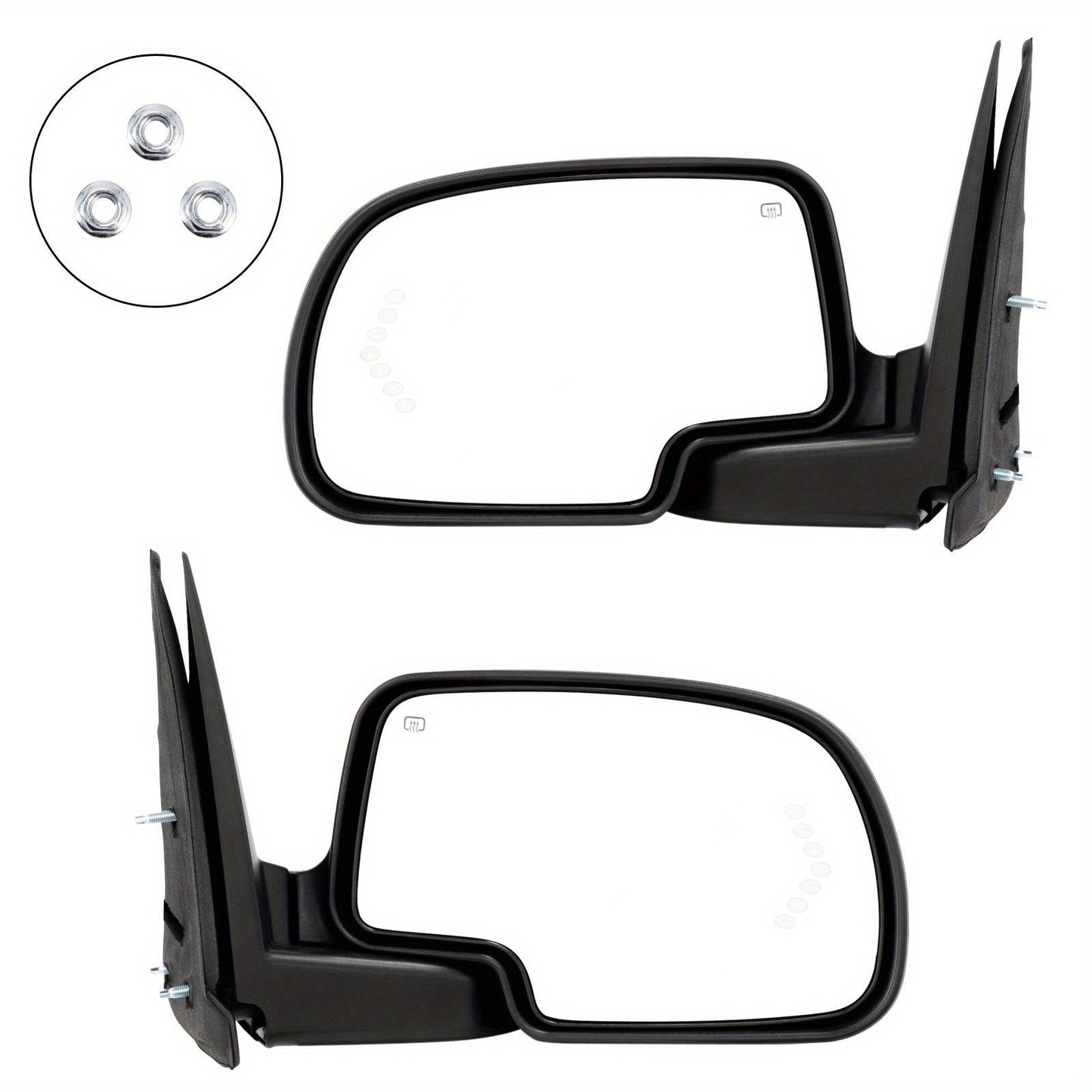 power heated towing mirrors with turn signal for 2003 - 07 chevy Silverado GMC Sierra suburban for tahoe replacement door side view mirror set foldable mirror