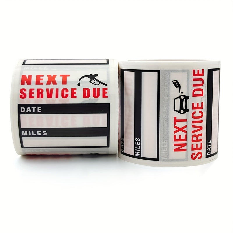 120 sheets per roll, car oil change stickers, maintenance expiration reminder, waterproof window stickers, self-adhesive labels