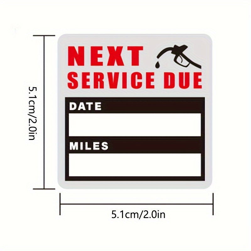 120 sheets per roll, car oil change stickers, maintenance expiration reminder, waterproof window stickers, self-adhesive labels