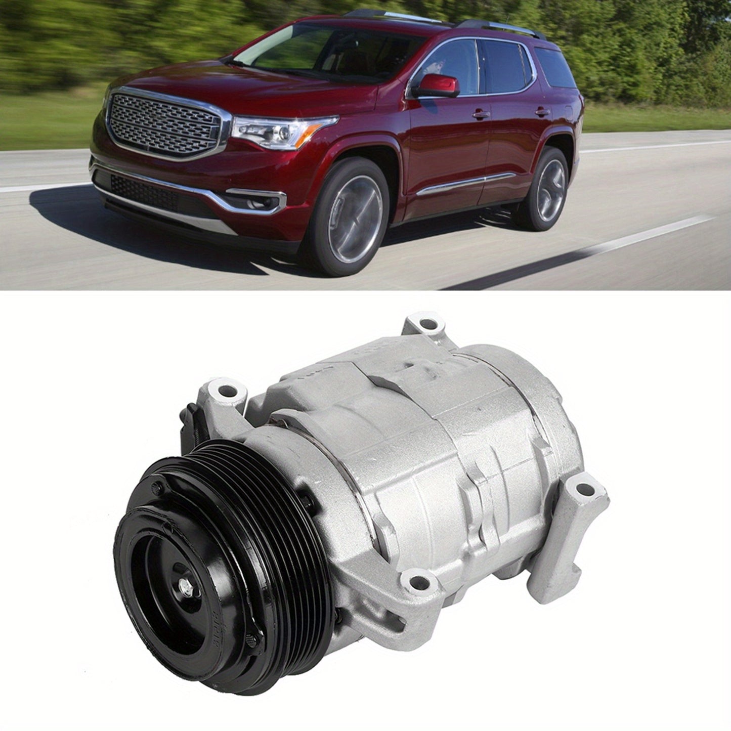 Air Conditioning Compressor 2007- 2010 For Saturn Outlook 3. 1.59gal 2009- 2012 For Chevrolet Traverse 3. 1.59gal AC Compressor For Car