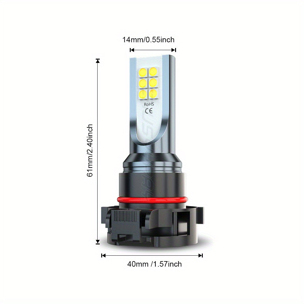 Fit For GMC Sierra 1500 2500 3500 2007-2013 LED Headlight+Fog Light Bulbs Kit 100W 6000K Cool White 30000LM, Pack Of 6