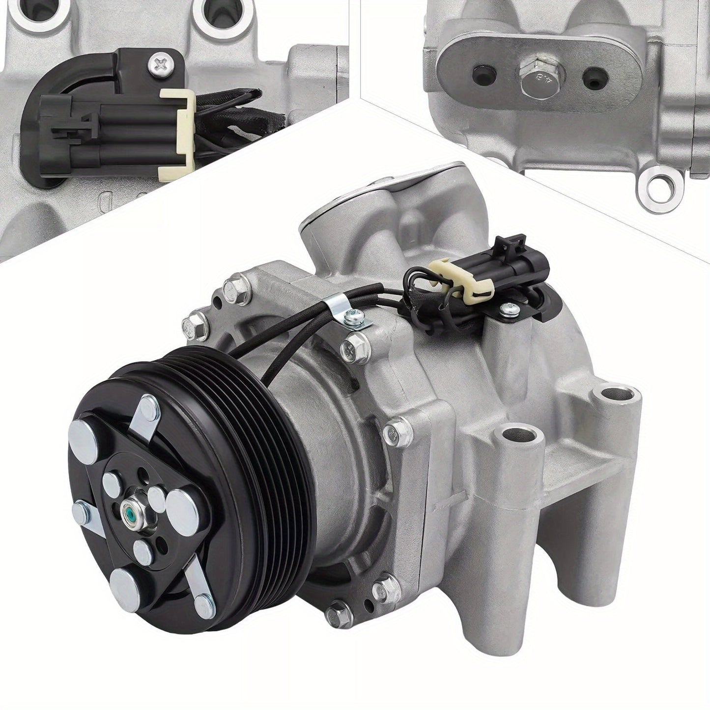 For Chevy Trailblazer GMC Envoy 1.11gal 2002-2009 Air Conditioner Compressor & Clutch