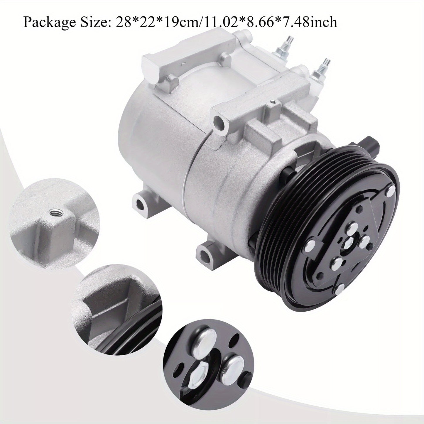 Air Conditioner Compressor Ford For Ford Fiesta 54.1oz 2011 12-2013 OEM#BE8Z19703A silver