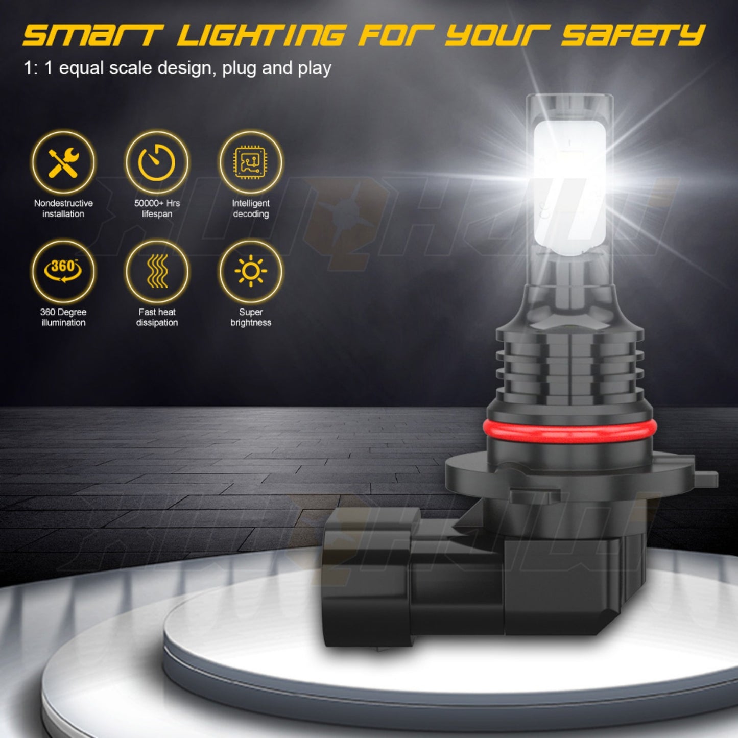 Pack of 6 6000K White LED Combo Headlight Kit Hi/ Lo Beam+Fog Bulbs Fit For 2011-2017 RAM 1500 2500 3500