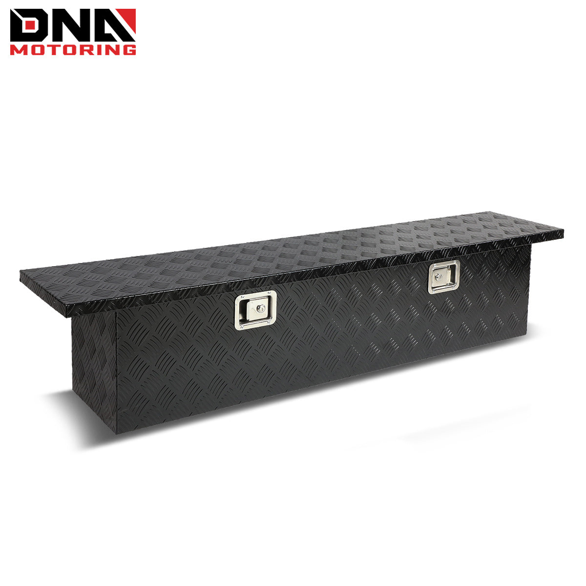 DNA Motoring Aluminum Pickup Truck Bed Trailer Key Lock Storage Tool Box