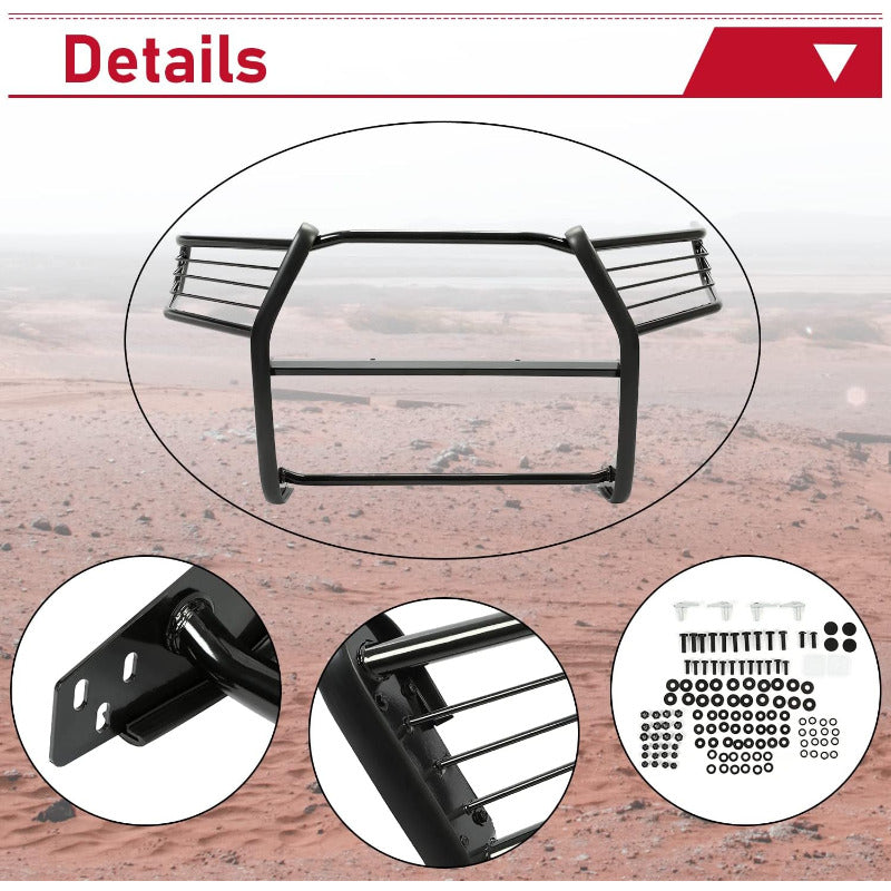 Front Brush Guard Bumper Grille Compatible with 2016-2023 Toyota Tacoma Bull Bar Brush Push Bar Guard Protector Powder Coated Black Steel Exterior Accessories