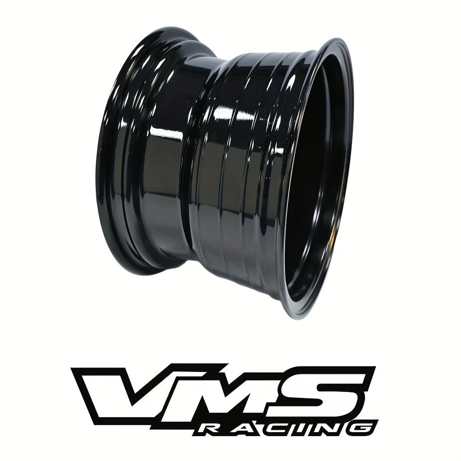 15X8 VMS RACING 5 SPOKE STAR BLACK DRAG RIM WHEEL 4X100/4X114 ET20 - X1
