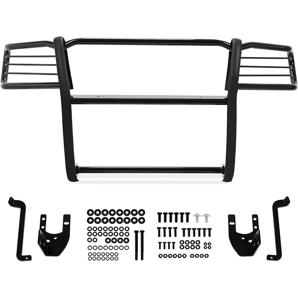 Brush Grill Guard Compatible with 2005-2014 Taco ma Front Bumper Grille Guard Protection Bull Bar Powder Coated Steel Black