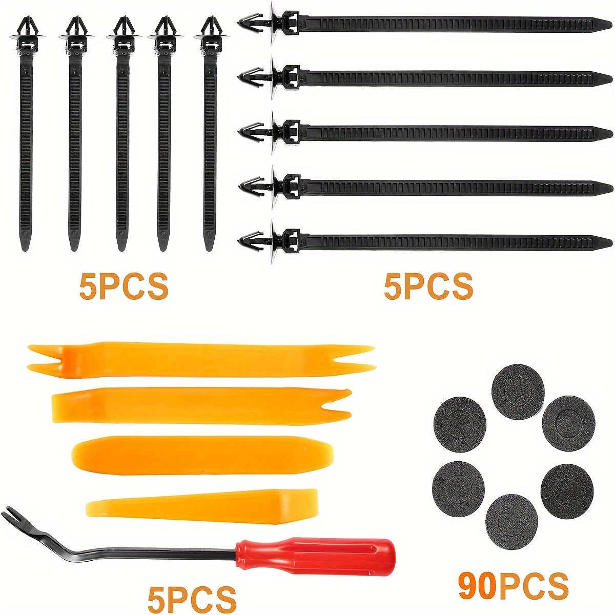 925pcs-100Pcs Auto Fastener Clip Kit Rivet Clips Auto Body Push Retainer Pin Rivet Bumper Door Trim Panel Retainer Repair
