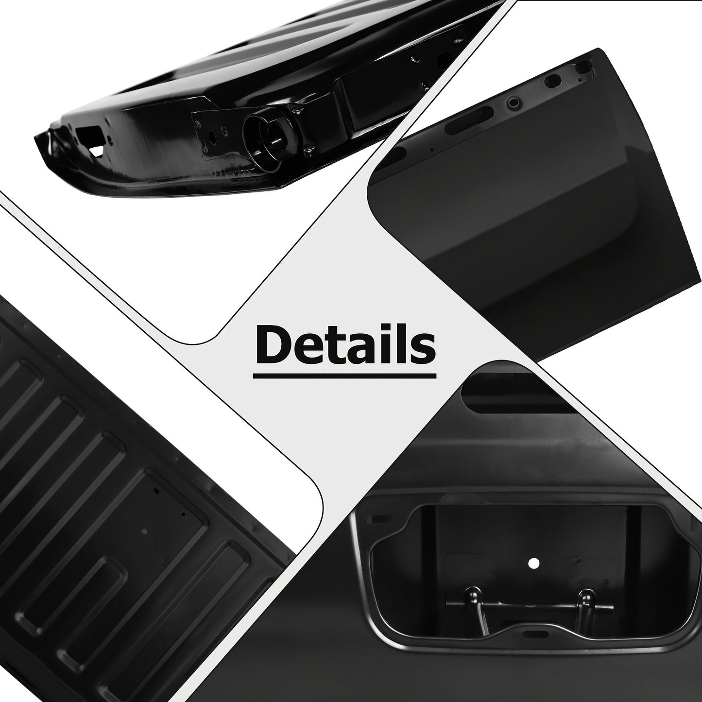 For Chevrolet For Silverado 1500 Tailgate With 2008-2013, For GMC For Sierra 1500 Tailgate With 2009-2013, W/Locking Tailgate And Tailgate Assist, Truck Tailgate Replacement 20885079 GM1900125