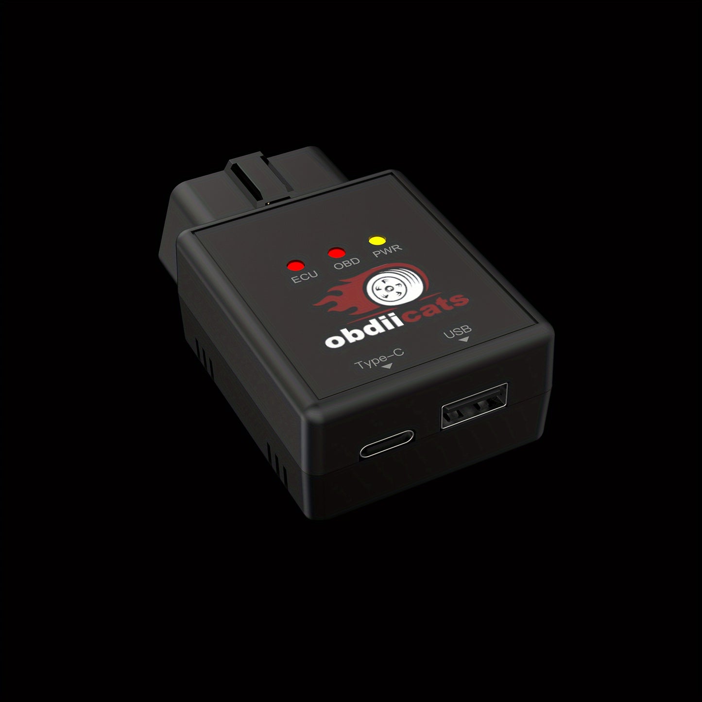 OBDIICAT 2-in-1 HK-V3FC Chip Tuner & USB Quick Charger - Increase Power, Torque & Fuel Efficiency with OBD2 Compatibility