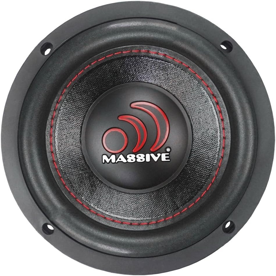 GTX64 – 6.5 Inch Car Audio Subwoofer, High Performance Subwoofer for Cars, Trucks, Jeeps - 6.5" Subwoofer 250 Watt RMS, 500W MAX Dual 4 Ohm, 1.5 Inch Voice Coil. Sold Individually