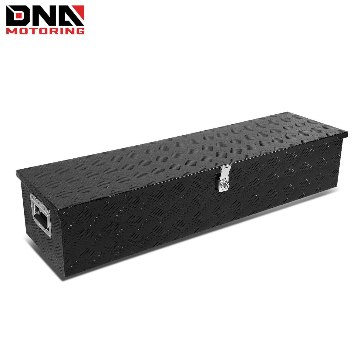 DNA Motoring Aluminum Pickup Truck Bed Trailer Key Lock Storage Tool Box