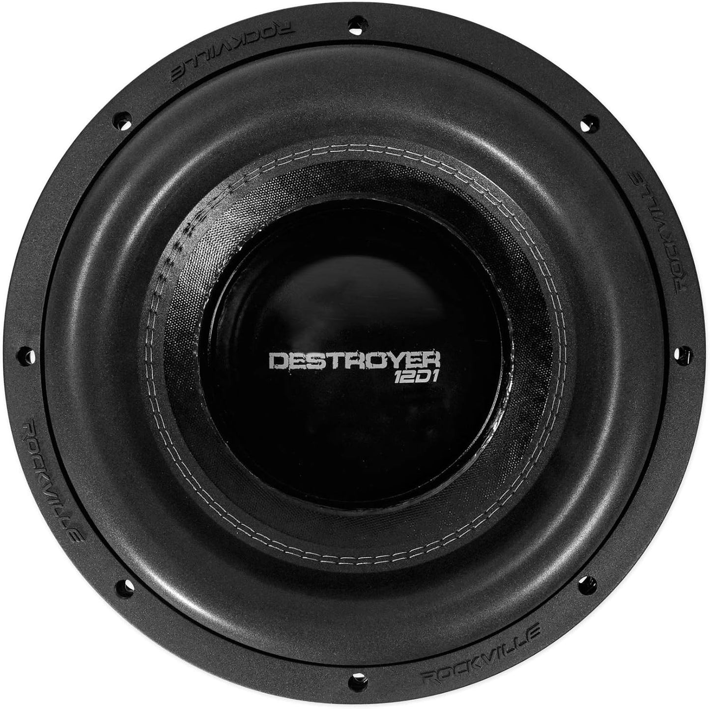 Destroyer 12D1 12" Competition Car Audio Subwoofer W/Usa Voice Coils!, Black