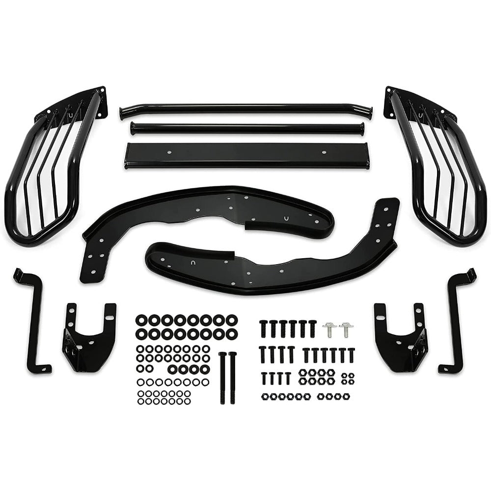 Brush Grill Guard Compatible with 2005-2014 Taco ma Front Bumper Grille Guard Protection Bull Bar Powder Coated Steel Black
