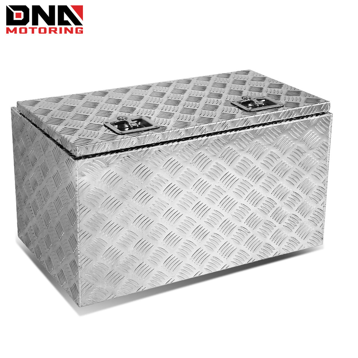DNA Motoring Aluminum Pickup Truck Bed Trailer Key Lock Storage Tool Box