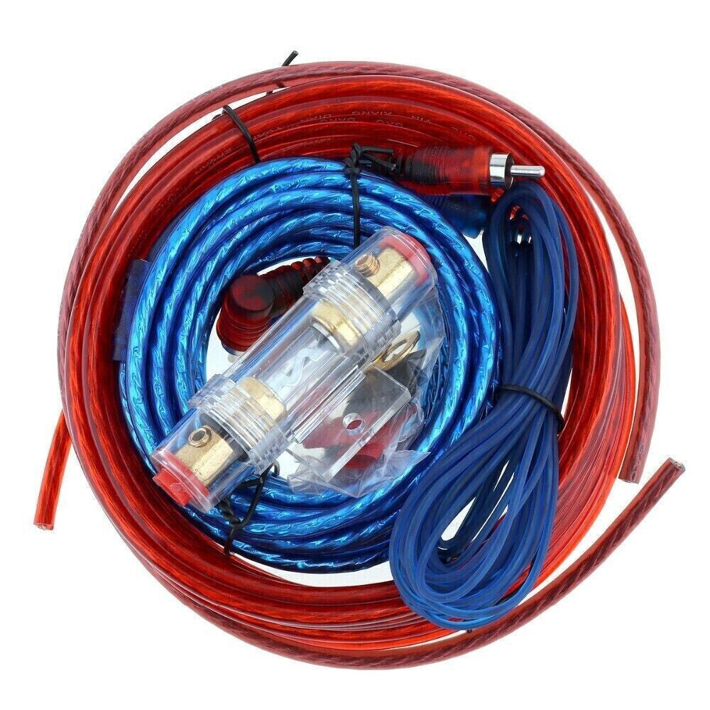 Car Audio Cable Kit 1500W Amp Amplifier Install RCA Subwoofer Sub Wiring 8 Gauge