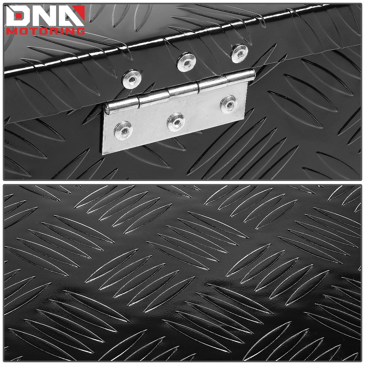 DNA Motoring Aluminum Pickup Truck Bed Trailer Key Lock Storage Tool Box