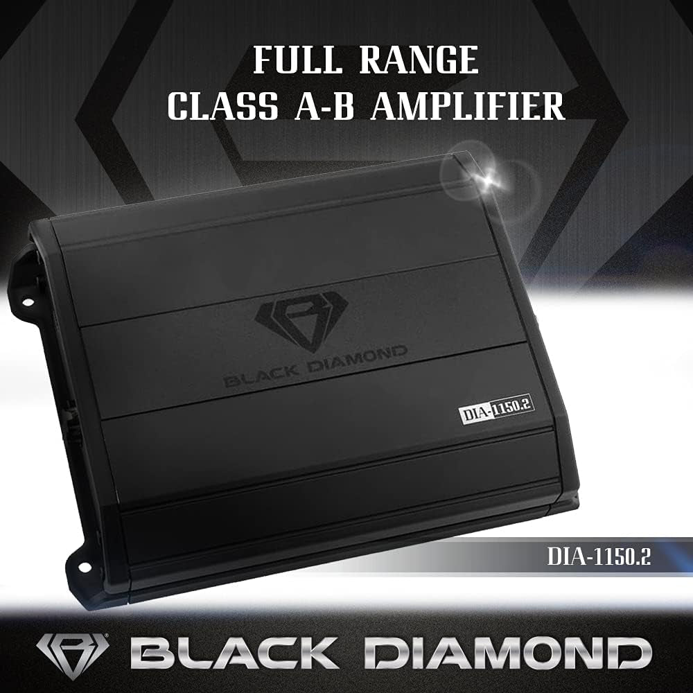 DIA-1150.2 Car Audio Amplifier – 2 Channel, Full Range, Class Ab, 1150 Watts
