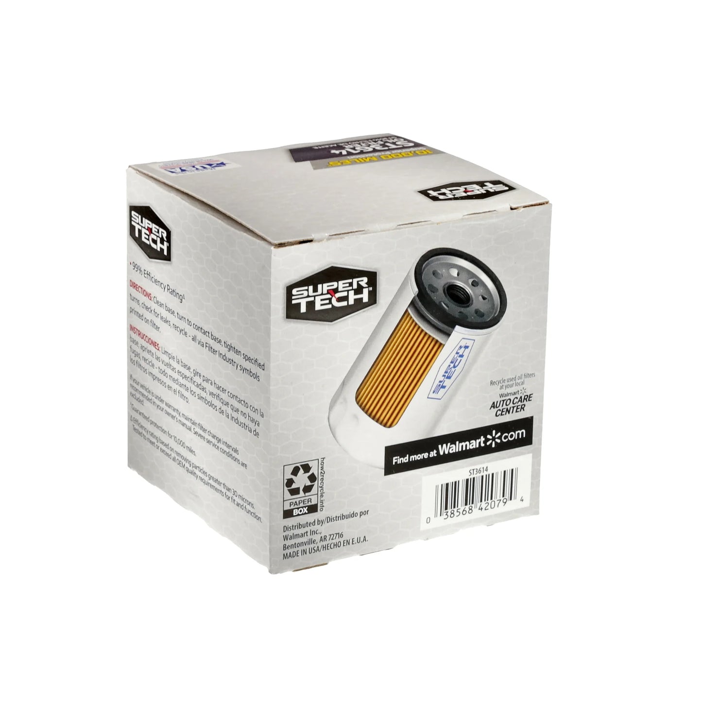 (6 Pack) ST3614, 10K Mile Spin-On Replacement Oil Filter for Select Ford Vehicles