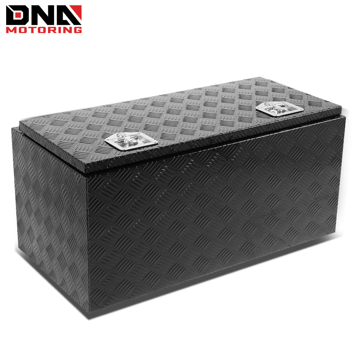 DNA Motoring Aluminum Pickup Truck Bed Trailer Key Lock Storage Tool Box