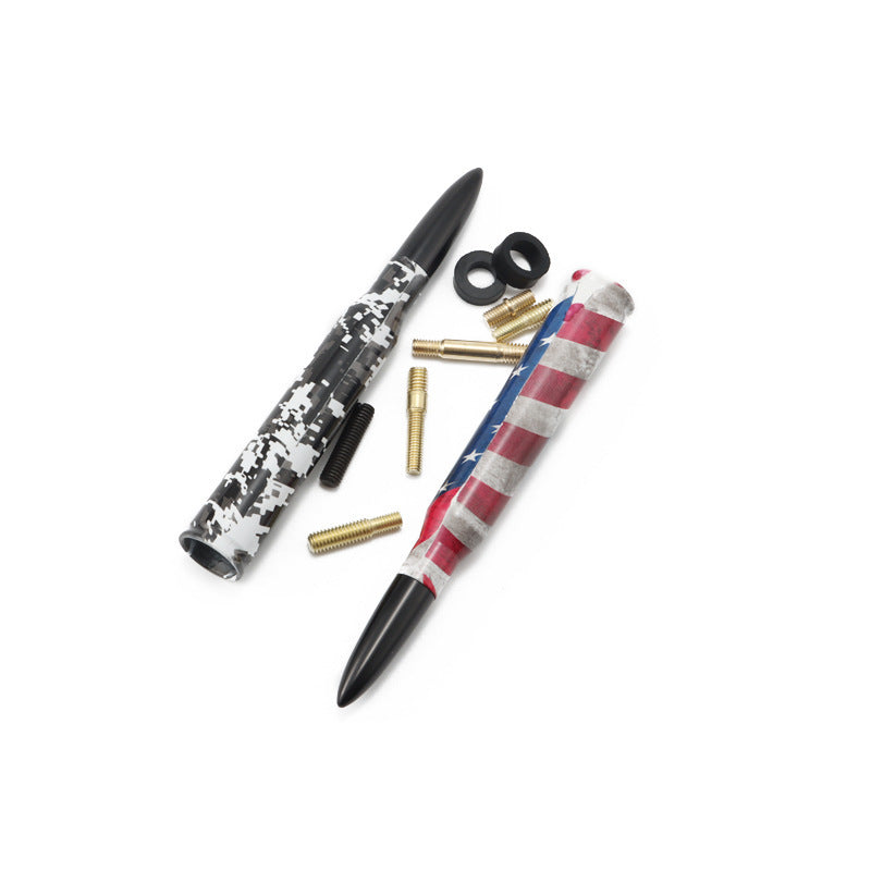 Camouflage Flag Bullet Car Modified General Antenna