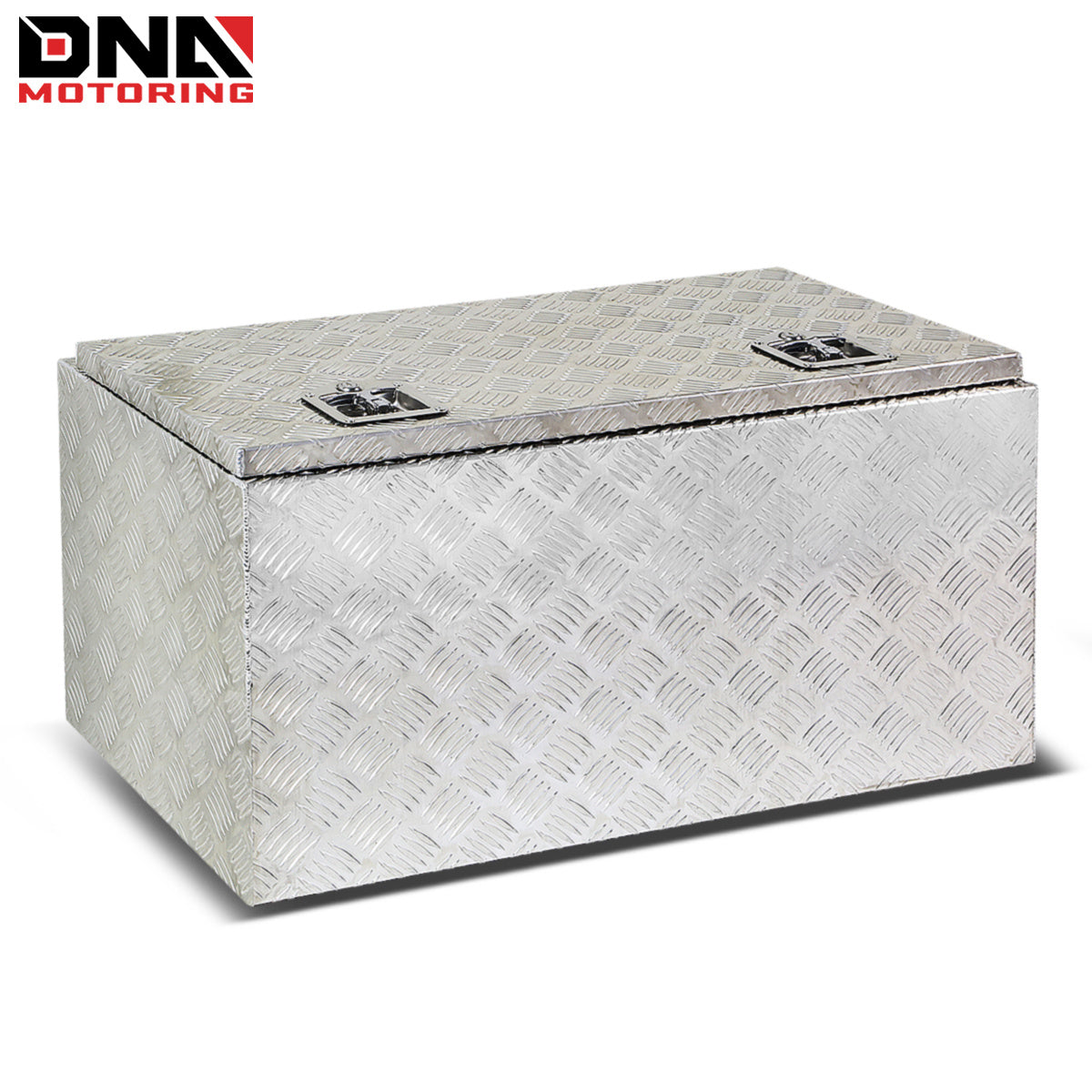 DNA Motoring Aluminum Pickup Truck Bed Trailer Key Lock Storage Tool Box