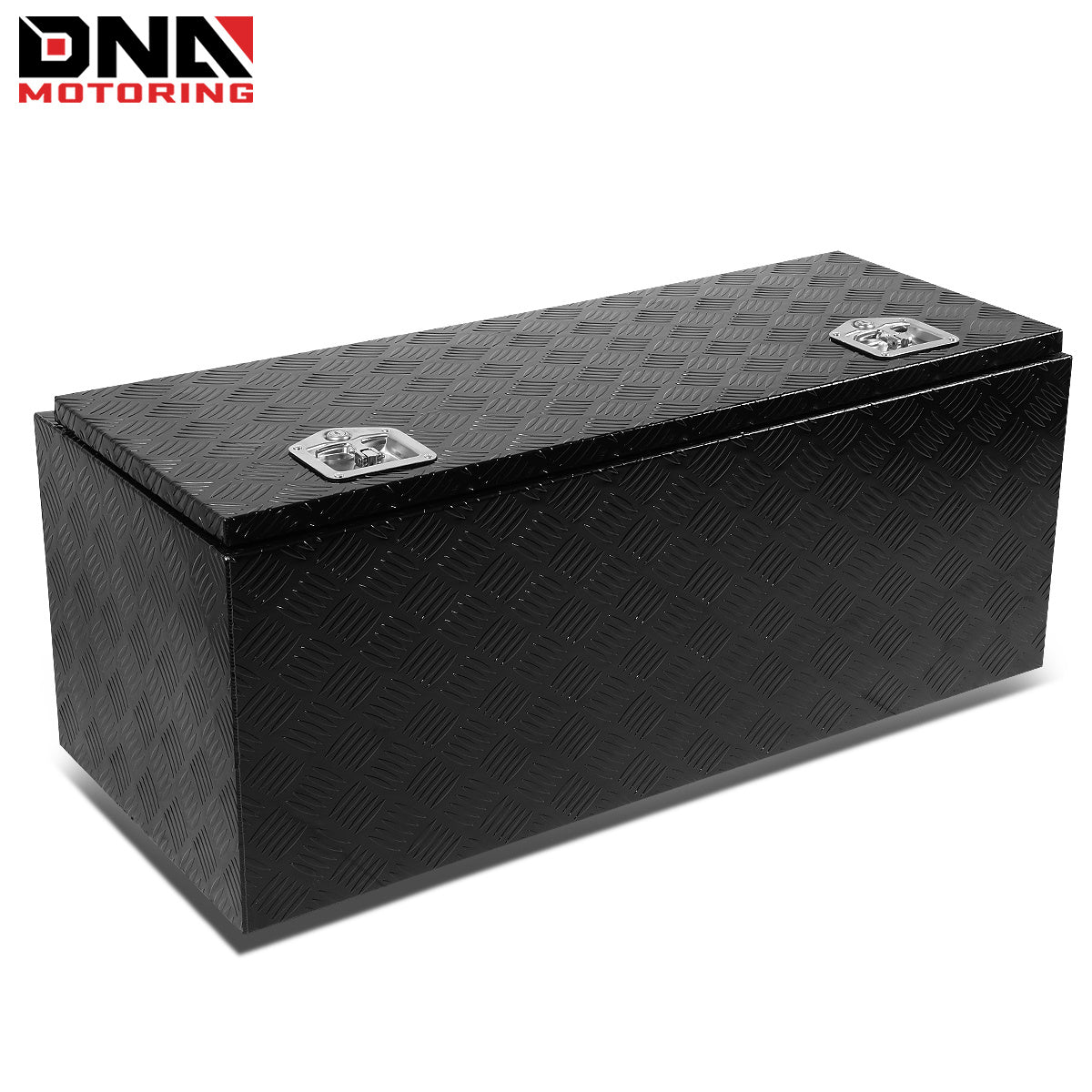 DNA Motoring Aluminum Pickup Truck Bed Trailer Key Lock Storage Tool Box