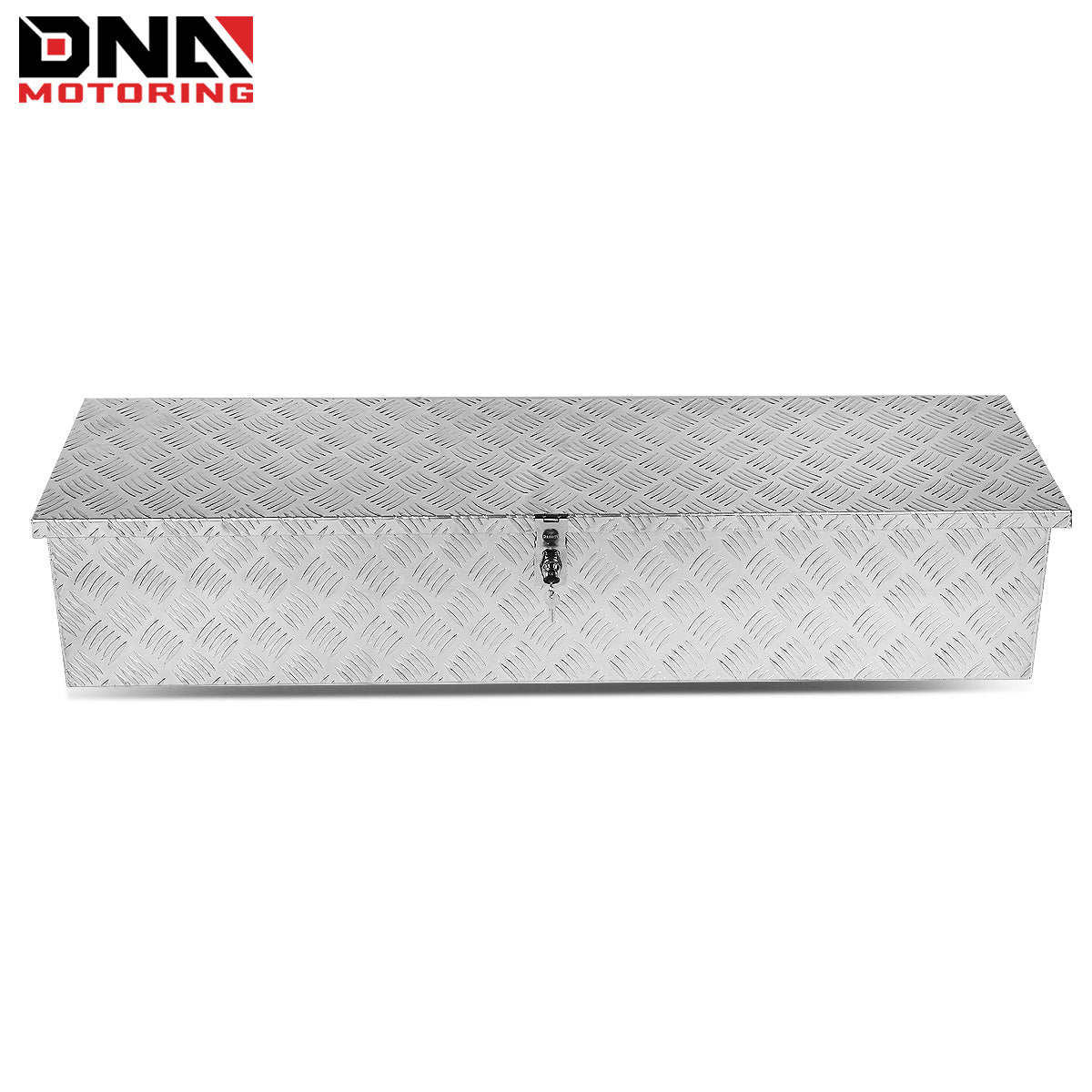 DNA Motoring Aluminum Pickup Truck Bed Trailer Key Lock Storage Tool Box