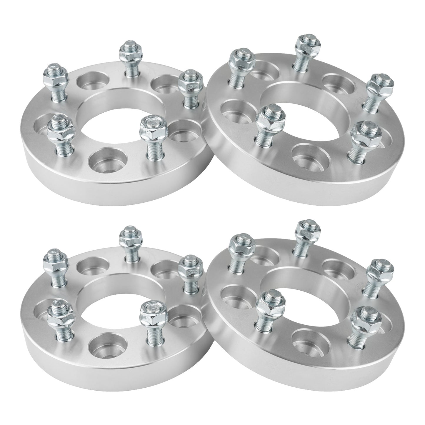 KAX 5x4.5 To 5x4.75 Wheel Adapters, 1 Inch 5 Lug Centric Wheel Adapters (Changes Bolt Pattern) Fit For Town & Country, Grand Caravan, Caravan, 300M, Voyager, With M12x1.5 Studs 74mm Hub Bore, 4pcs