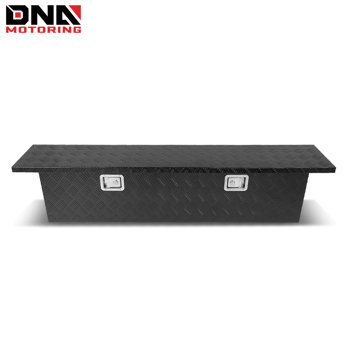 DNA Motoring Aluminum Pickup Truck Bed Trailer Key Lock Storage Tool Box