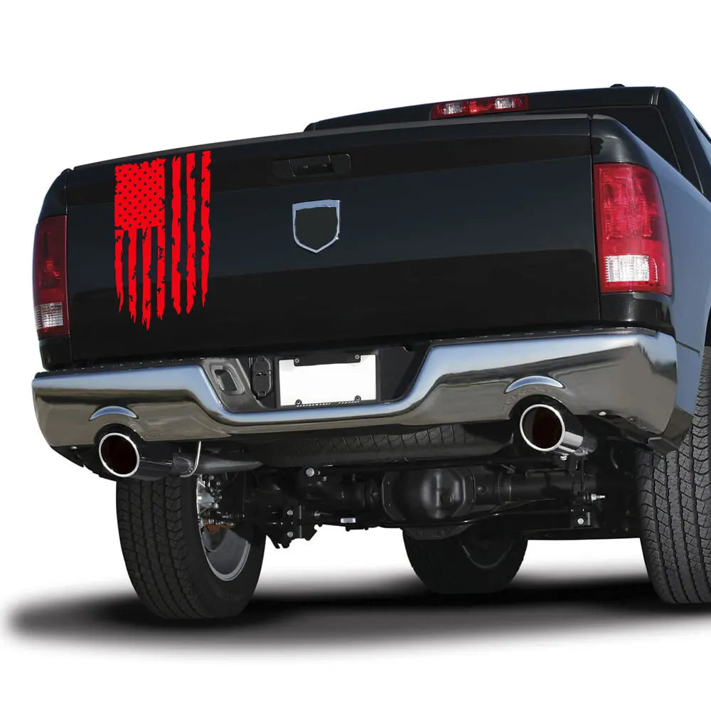 Car Sticker USA Flag For Toyota Hilux Tacoma Jeep Gladiator Isuzu Dmax Ford F150 Dodge RAM Tuning Motor Accessories Decor Decal