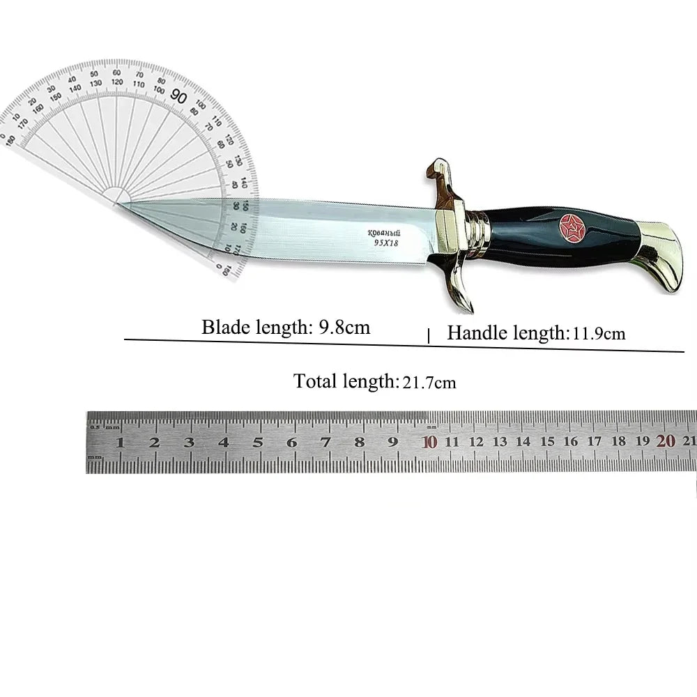Russian Fixed Blade Knife NKVD Ussr Finka Self defense EDC Rusume Knife Camping Hunting Knives Survival Tactical Military Tools