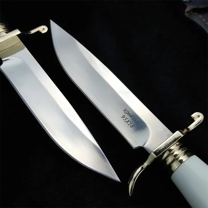Russian Fixed Blade Knife NKVD Ussr Finka Self defense EDC Rusume Knife Camping Hunting Knives Survival Tactical Military Tools