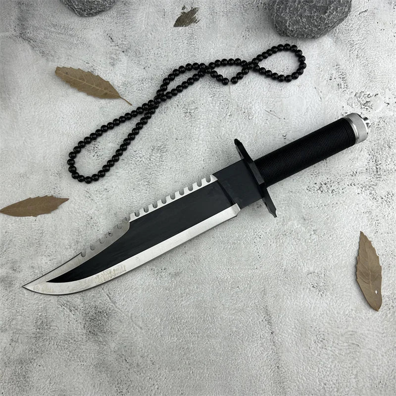 Fixed Blade Knife Pocket Tool Durable Knives 9Cr18Mov Blade 420 Steel High Hardness Handle Multi-fuctional RAMBO Straight Tools
