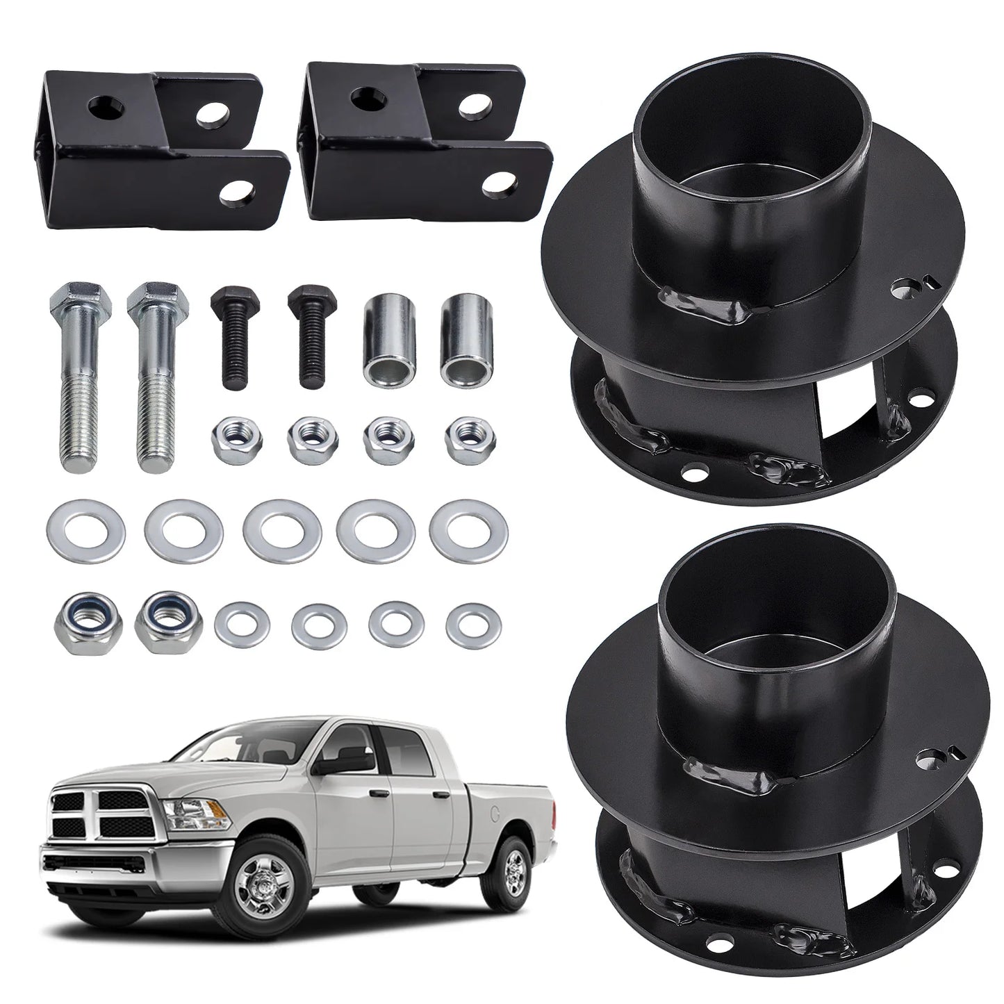2.5 Inch Front Lift Kit For Dodge Ram 2500 2014-2022 Shock Extension Brackets