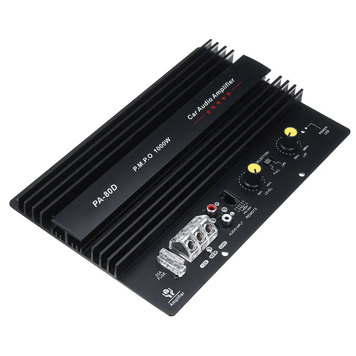PA-80D 12V Universal 1000W Amplifier Board Mono Car Audio Power Amplifier Powerful Bass Subwoofers Amp For Car Modi