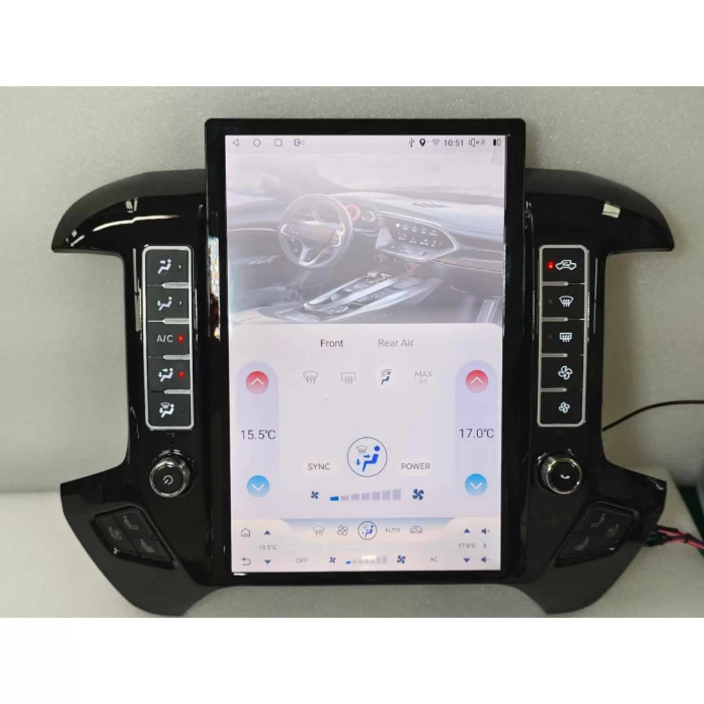 14.5" Vertical Screen Android 13 For Chevrolet Silverado GMC 2014-2020 Car Radio Navigation Multimedia Player Head Unit Qualcomm