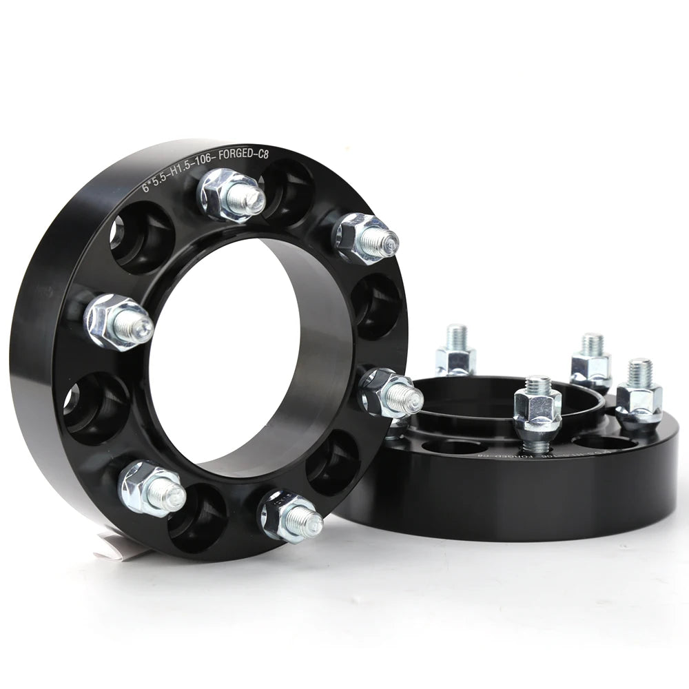 4x1.25" 6x5.5 Hub Centric Wheel Spacers 32mm Fit for 4Runner Tacoma Tundra FJ Cruiser with Open Lug Nuts