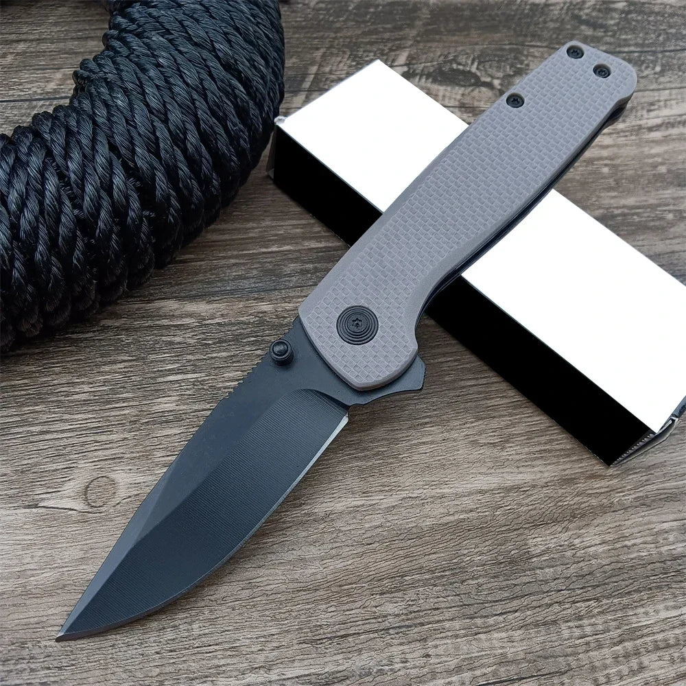 D2 Multifunctional Tactical Folding Blade Knife Nylon Fiber Handle Utility EDC Outdoor Camping Survival Knives Fruit Cutter