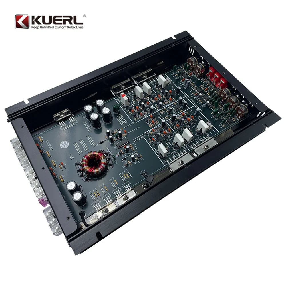 Class A/B Digital Stereo 4 Channel Bridgeable Car Power Amplifier Universal Sound Car Amplifier HiFi Car Subwoofer Audio Player